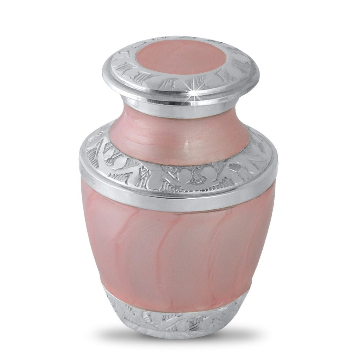 Pink Floral Metal Keepsake